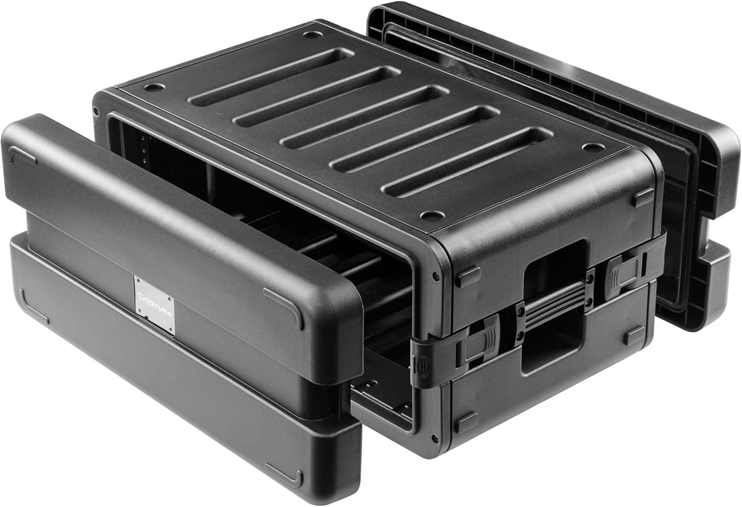 Odyssey Watertight 4U Rack Case with 4 Microphone Compartments