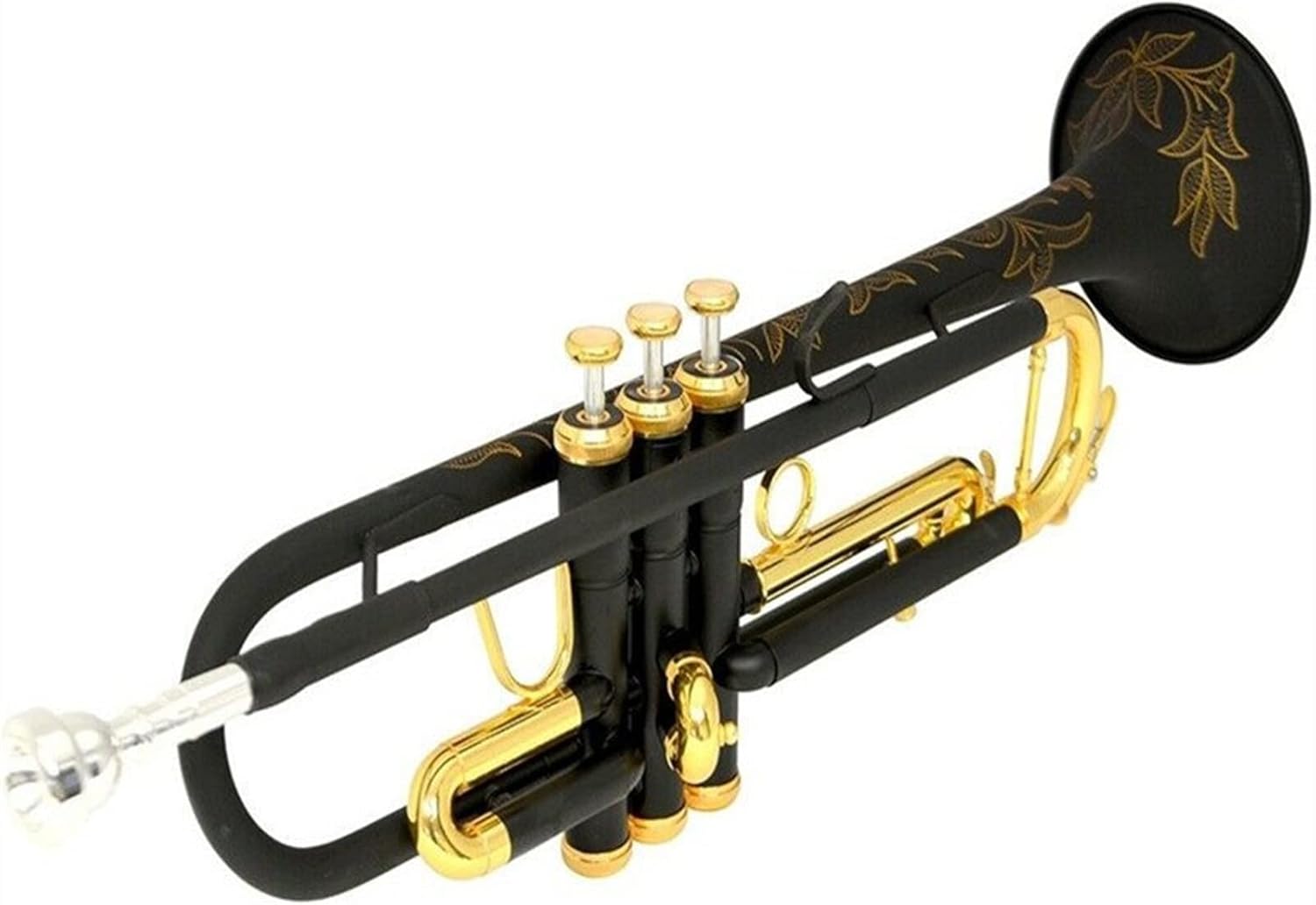 KESHUO Trumpet Instrument Brass Instrument Trumpet Black Gold Beginner Professional Playing Trumpets