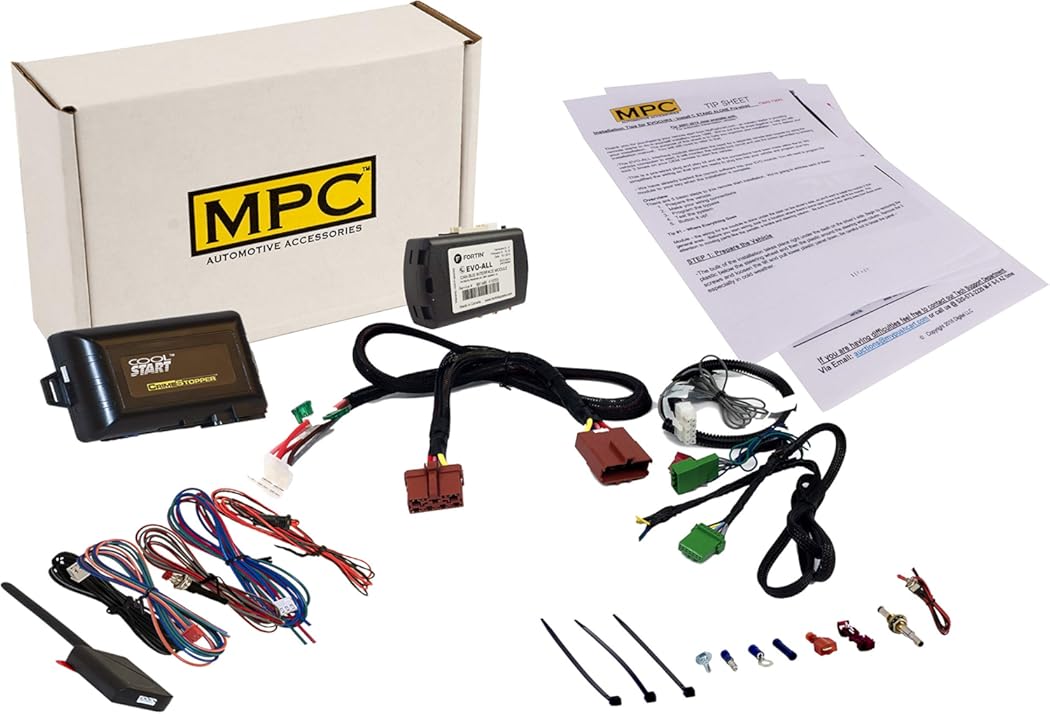 MPC 5-Button Keyless Entry Remote Start Kit Compatible with Honda Fit 2009-2014 - Includes T-Harness - Plug-n-Play