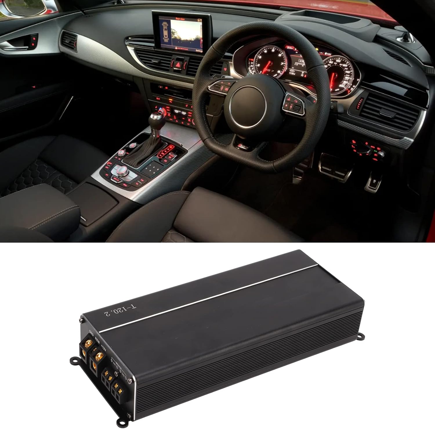 Car Power Amplifier, 2 Channel Audio Amp for Car Speakers, Stereo Signal Booster, Vehicle Sound Amplifier Module