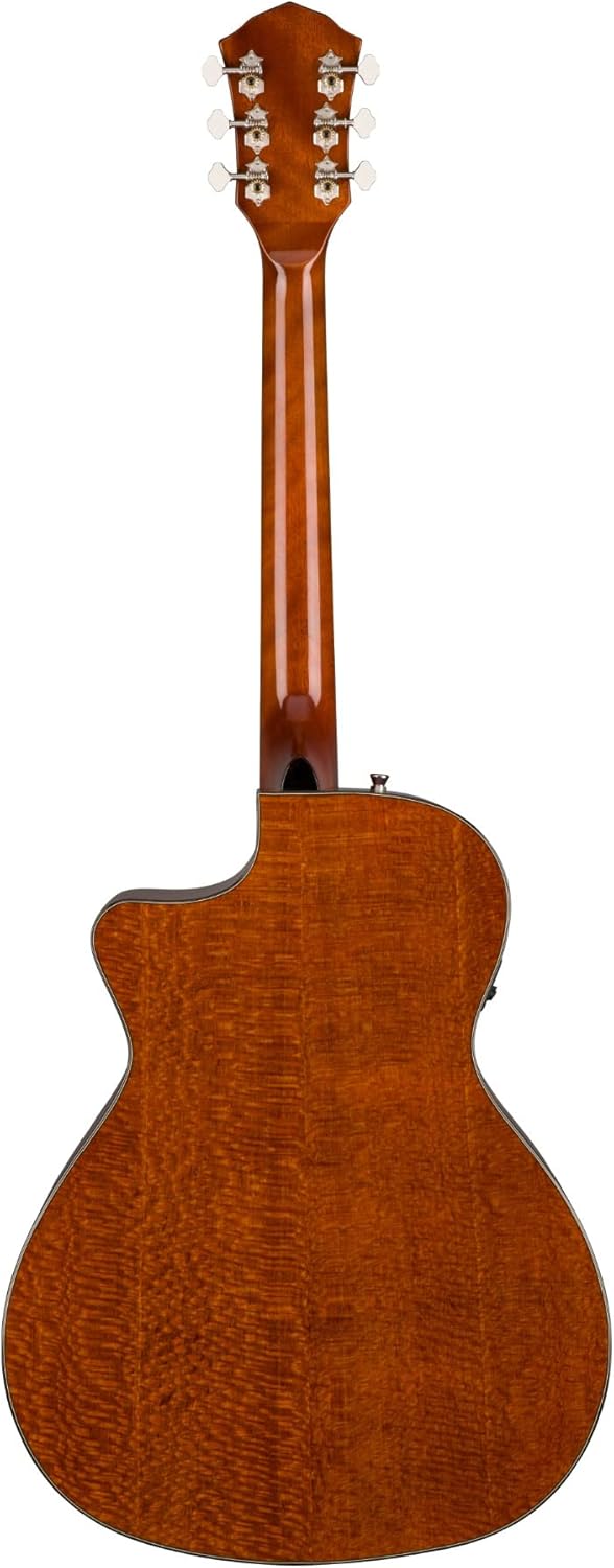 Fender FA-345CE Auditorium Cutaway Acoustic Guitar, with 2-Year Warranty, Natural