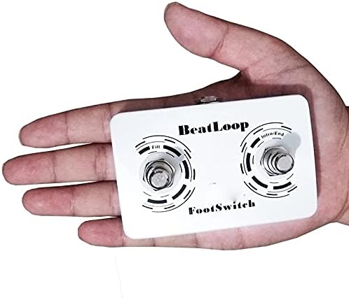 Momentary External Footswitch for Drum Machine & Guitar Effects Pedal Foot Switch with 6.35mm Stereo Cable