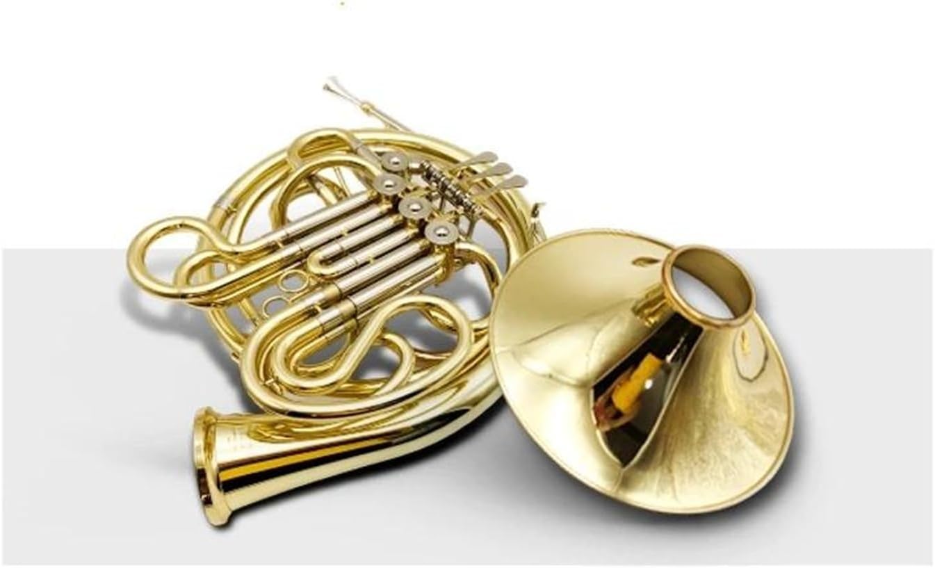 Professional Performance Gold Lacquer Bb 4 Key Double Split French Horn