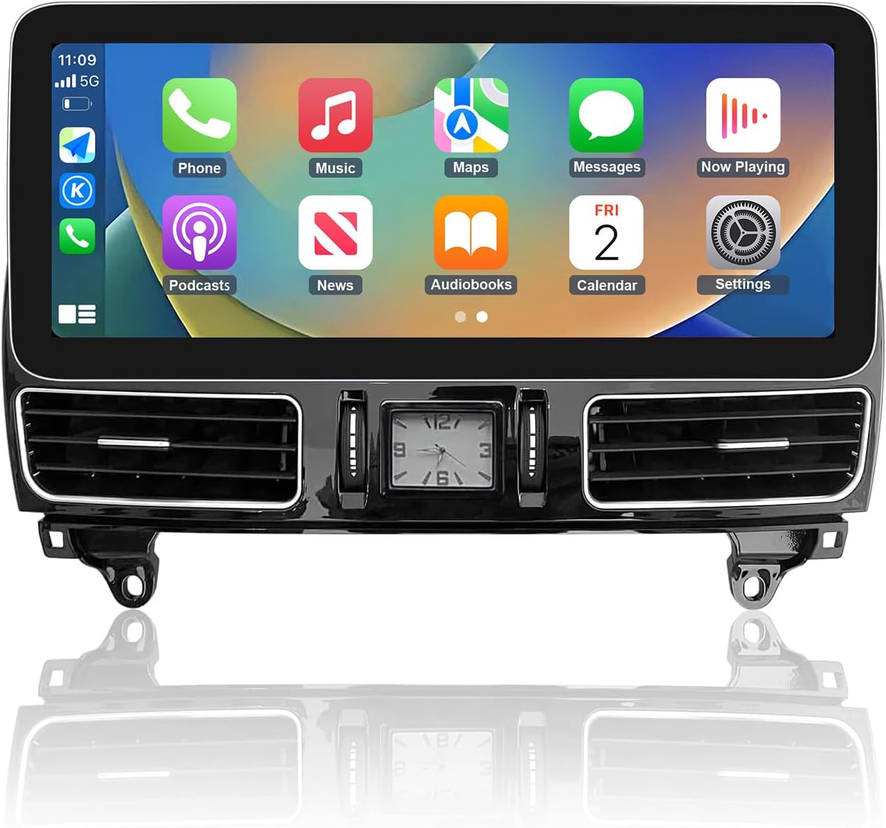 Road Top 12.3 inch Ultra-Narrow Carplay Touchscreen Car Radio for Mercedes Benz GLE GLS 2016-2018 Year with NTG5.0 System, Support Wireless Android Auto, Mirrorlink, Navigation