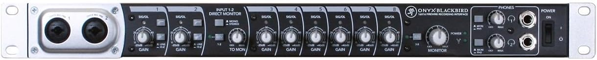 Mackie Onyx Blackbird Premium 16x16 FireWire Recording Interface with Tracktion 3 Music Production Software