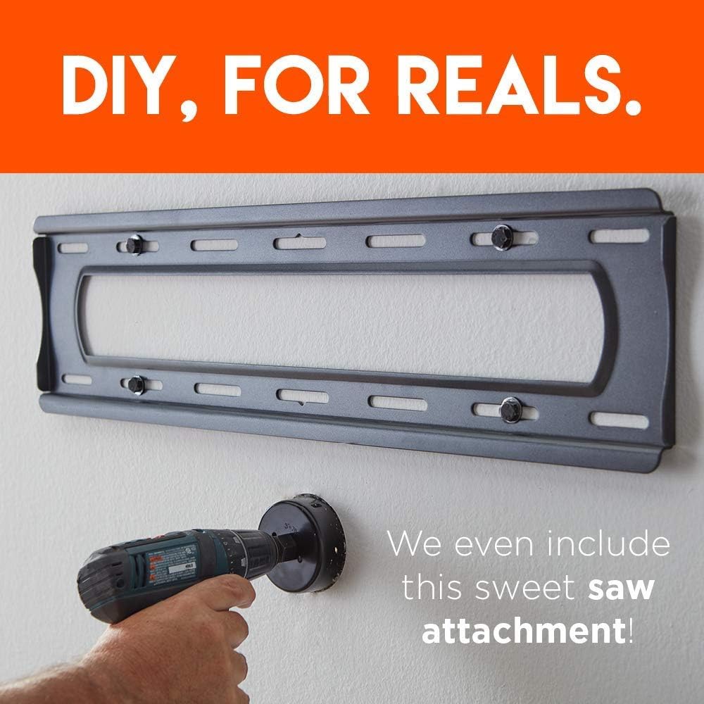 ECHOGEAR Swivel Full Motion TV Wall Mount & in-Wall Cable Management Kit - for TVs Up to 60