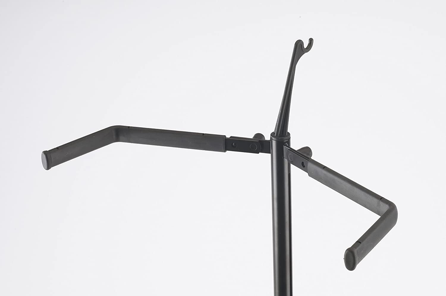 K&M Konig & Meyer 14100.011.55 Double Bass Stand | Adjustable Height & Support Covered Arms | V-Shaped End Pin Base | Compact Fold | For String Bass/Acoustic Guitars | German Made Black