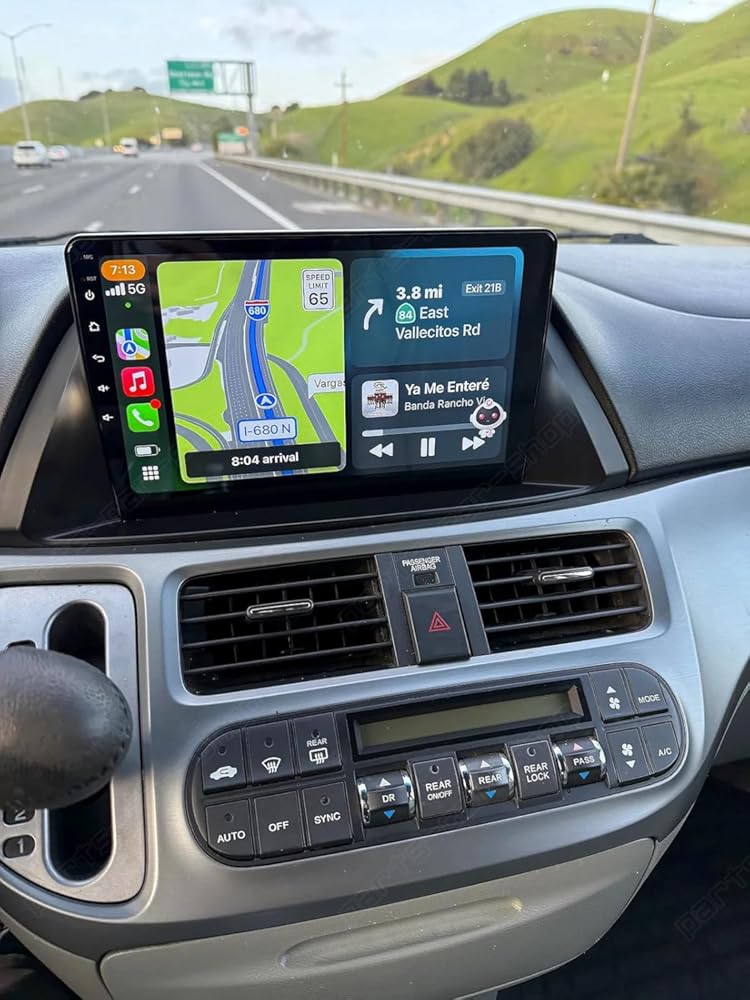 Double Din Radio for Honda Odyssey 2007 Android Car Stereo with Wireless Carplay Android Auto, 10