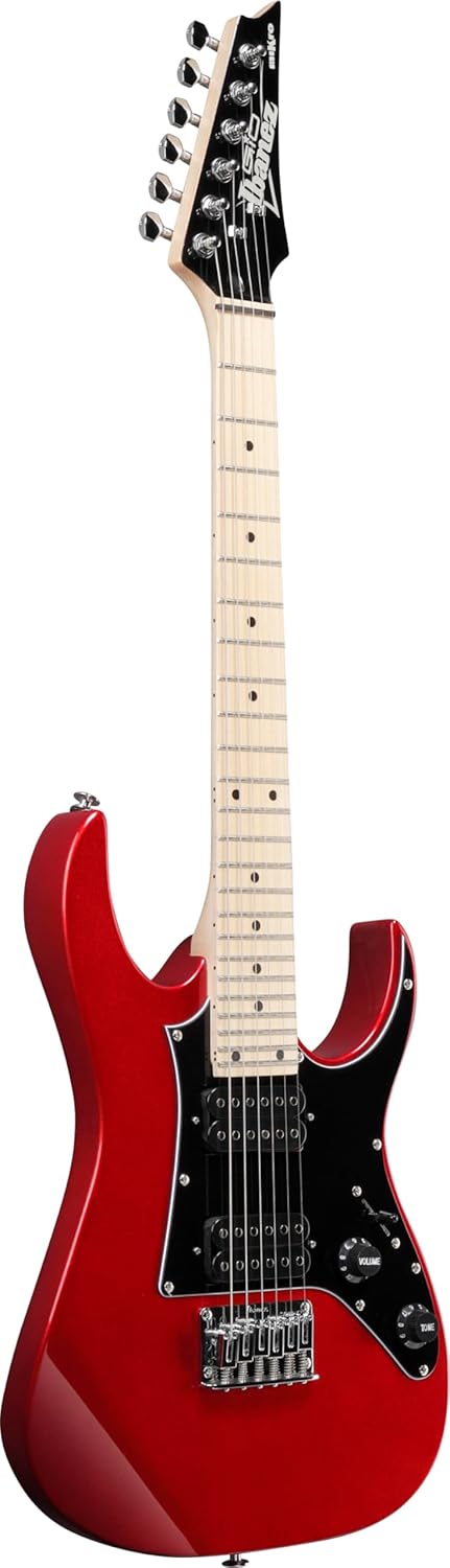 Ibanez GRGM 6 String Solid-Body Electric Guitar, Right, Candy Apple (GRGM21MCA)