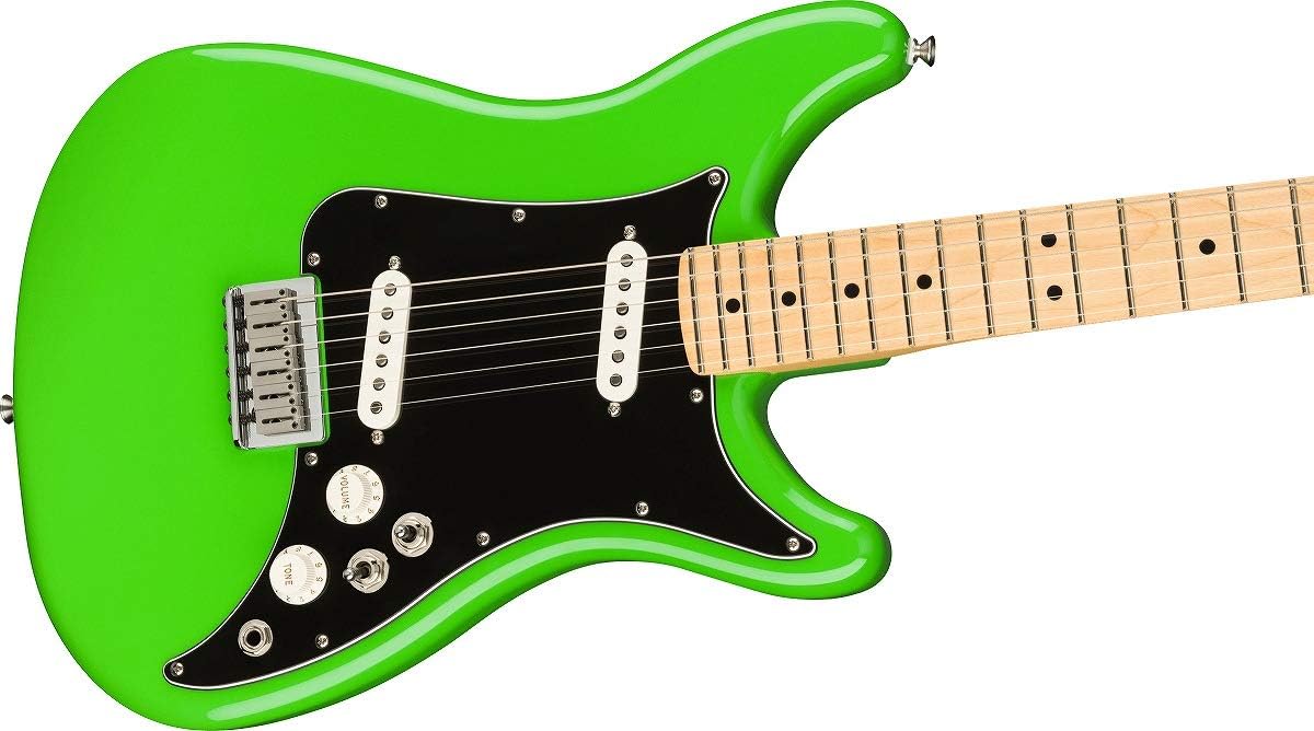 Fender Player Lead II Electric Guitar, with 2-Year Warranty, Neon Green, Maple Fingerboard