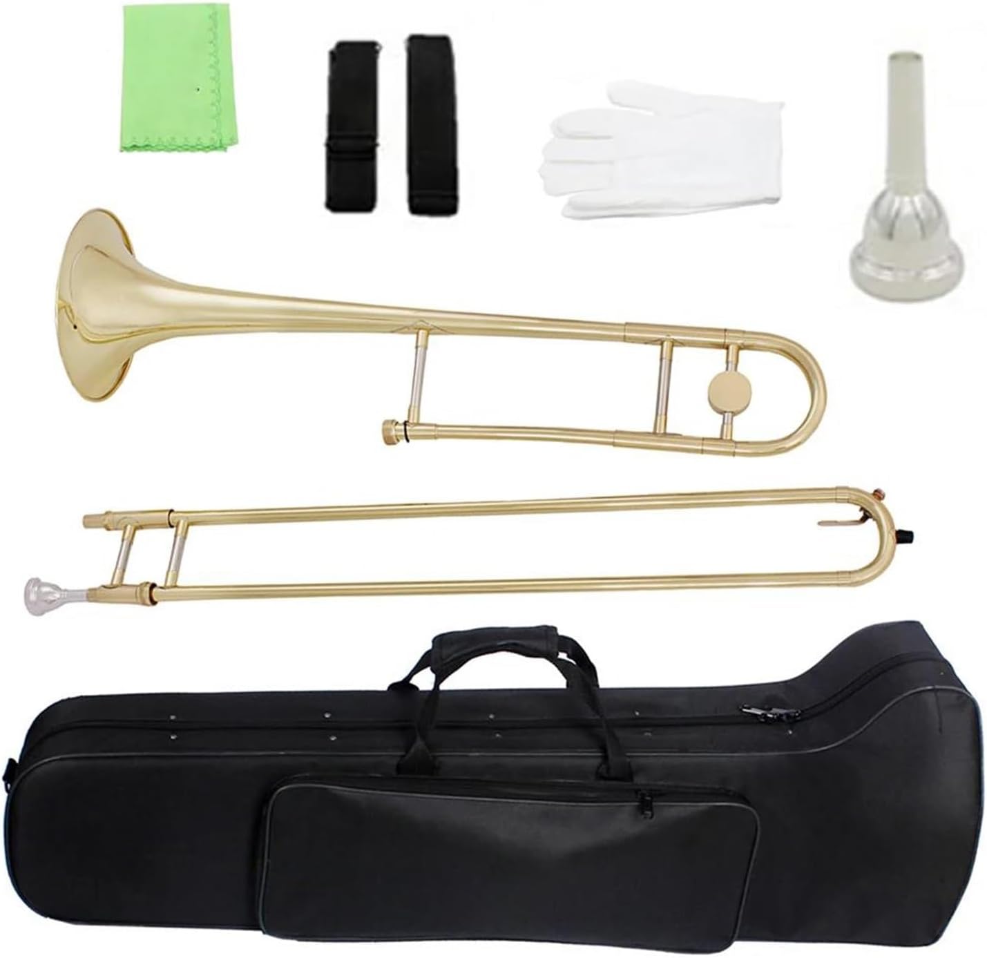 Professionals euphonium Gold Alto Trombone Bb Brass Body Trombone Professional Musical Instrument With Mouthpiece Case