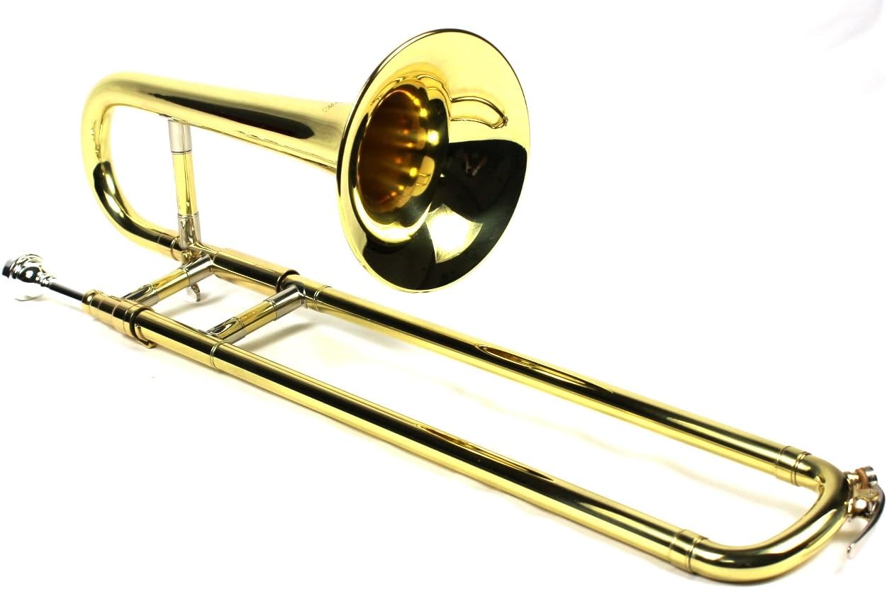 Diginex Gold Lacquer Finish Bb Mini Trombone with Case and Mouthpiece
