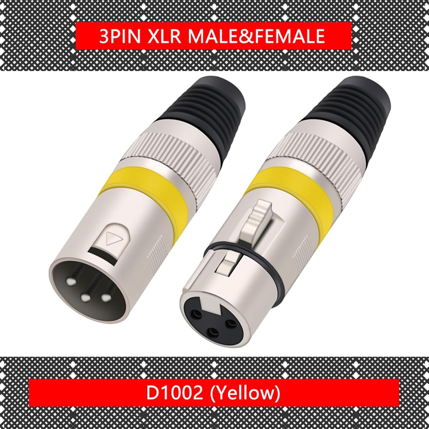 10Sets/lot 3 Pin XLR Connectors Male+ Female 3 Pole XLR Plug Jack Socket Microphone MIC Cable Terminal Wire Connector (Color : 10xM 10xF-Green)