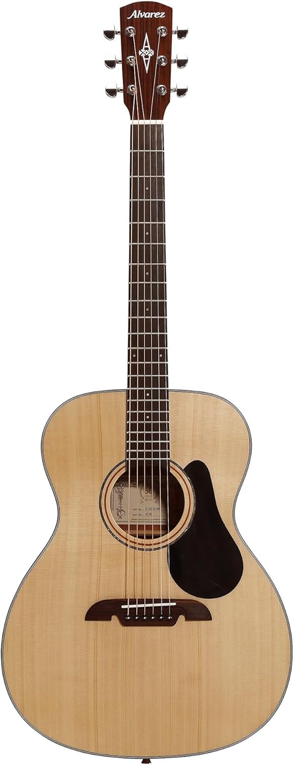 Alvarez Artist Series AF30 Folk Guitar, Natural/Glass Finish