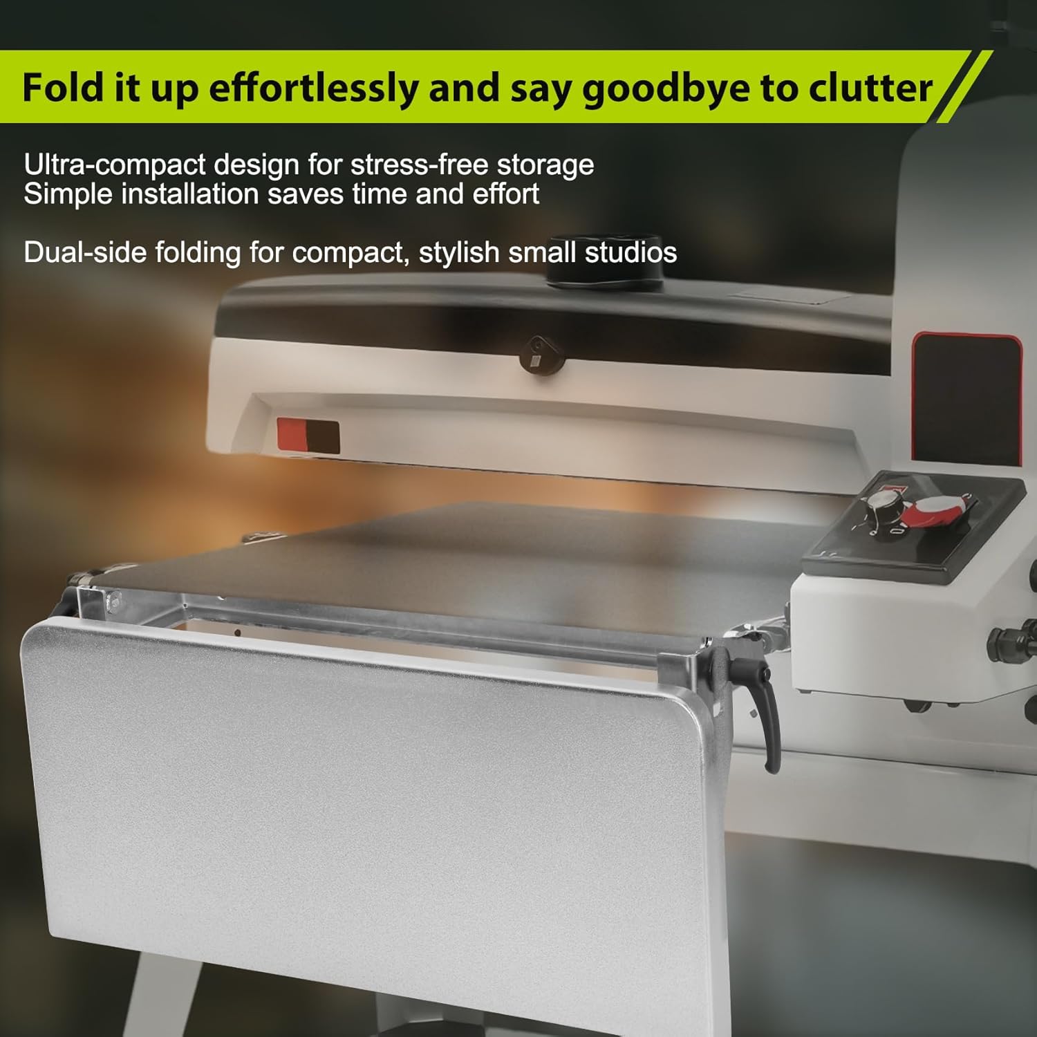 Chaoos|Folding Infeed/Outfeed Tables,drum sander infeed outfeed,22-in desktop(2 pack),For Compatible with JWDS-2244 drum sander.Effortless and efficient operation makes work a breeze