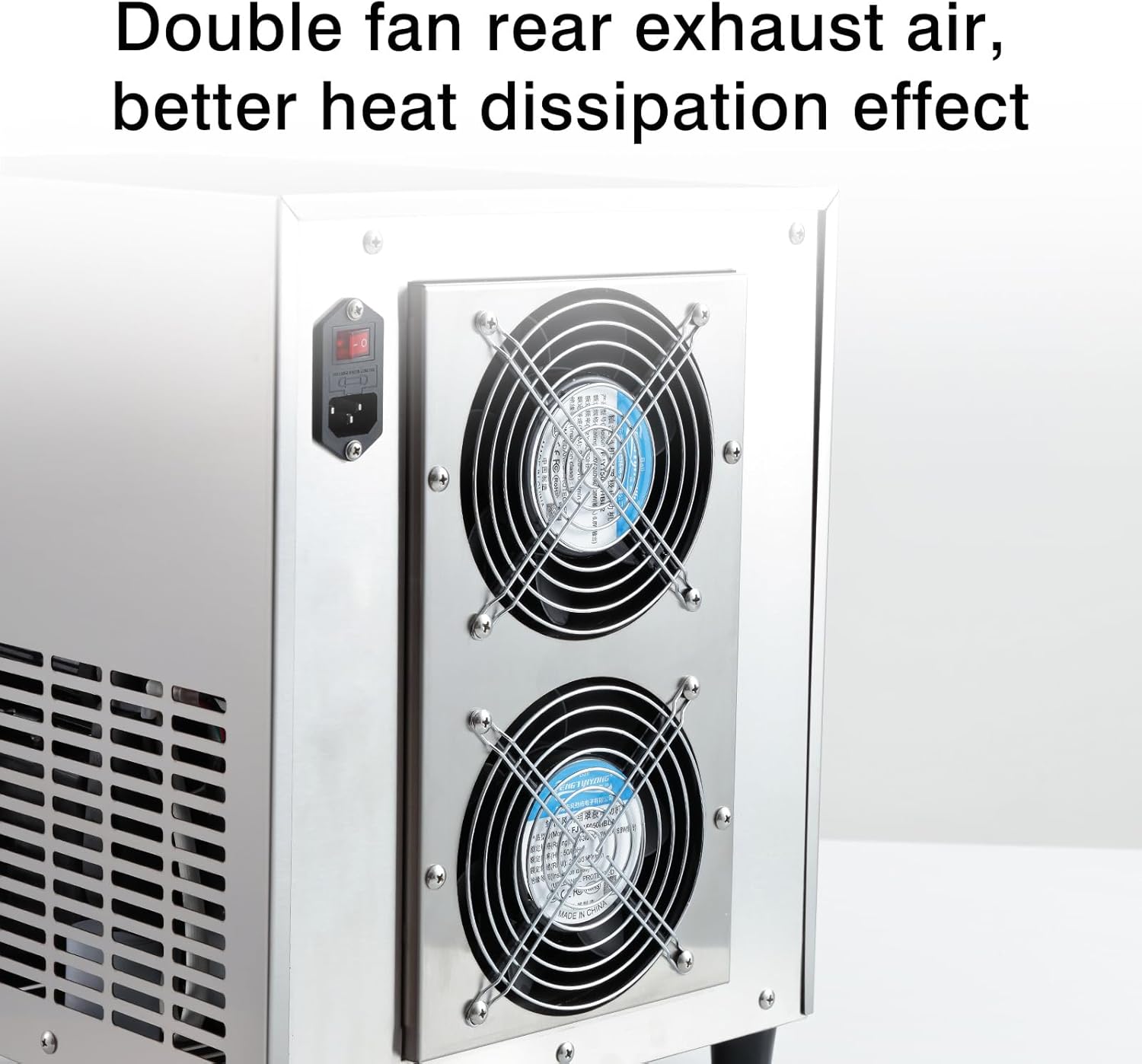 Kolice Commercial Automatic Shaved Ice Machine, 275 lbs/day Snow Cone Shaver, Snowflake Ice Machine, Air Cooling for Restaurant, Milktea Shops, Food Van, Home etc