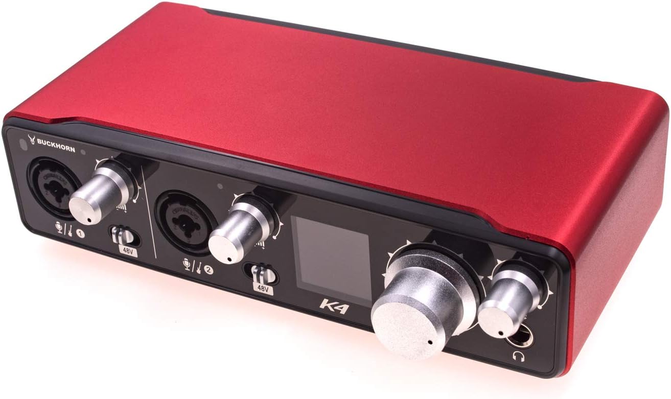 K4 audio interface with smart device compatibility suitable for live streaming