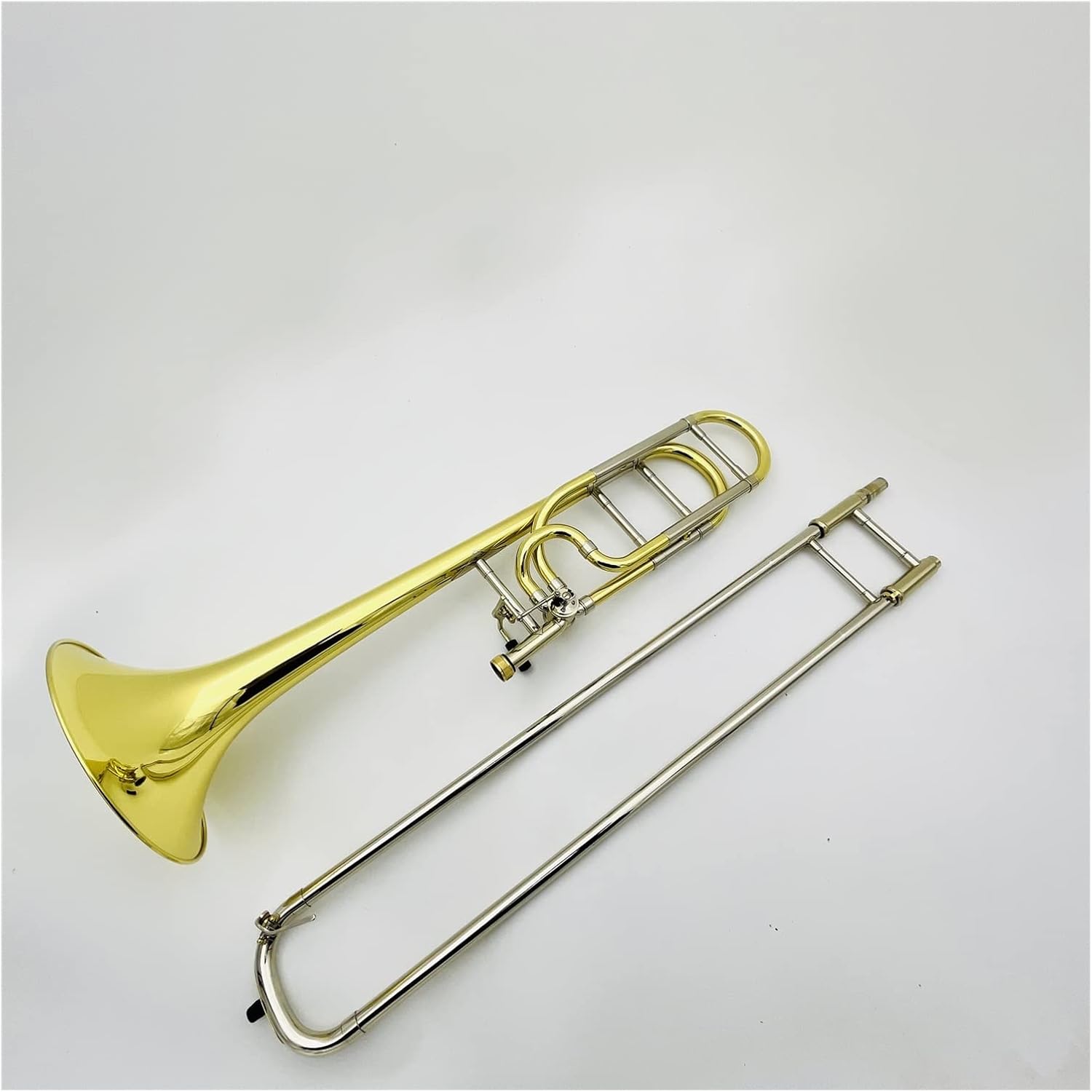 TSTS Trombone Bb/f Brass Plated Instrument with Case Accessories Beginner Trombone