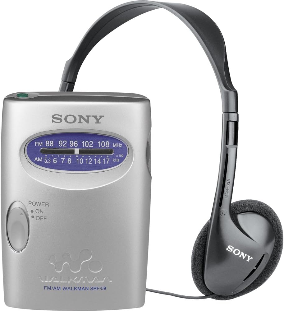Sony SRF59SILVER AM/FM Walkman Stereo Radio