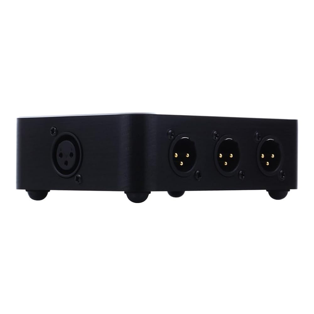 New XLR Splitter Mic Line Level Parallel Splitter， Support 1 into 6 Out Signal Distribution or 6 into 1 Out Signal Mixing Mode，Professional Audio Data Transfer XLR Splitter