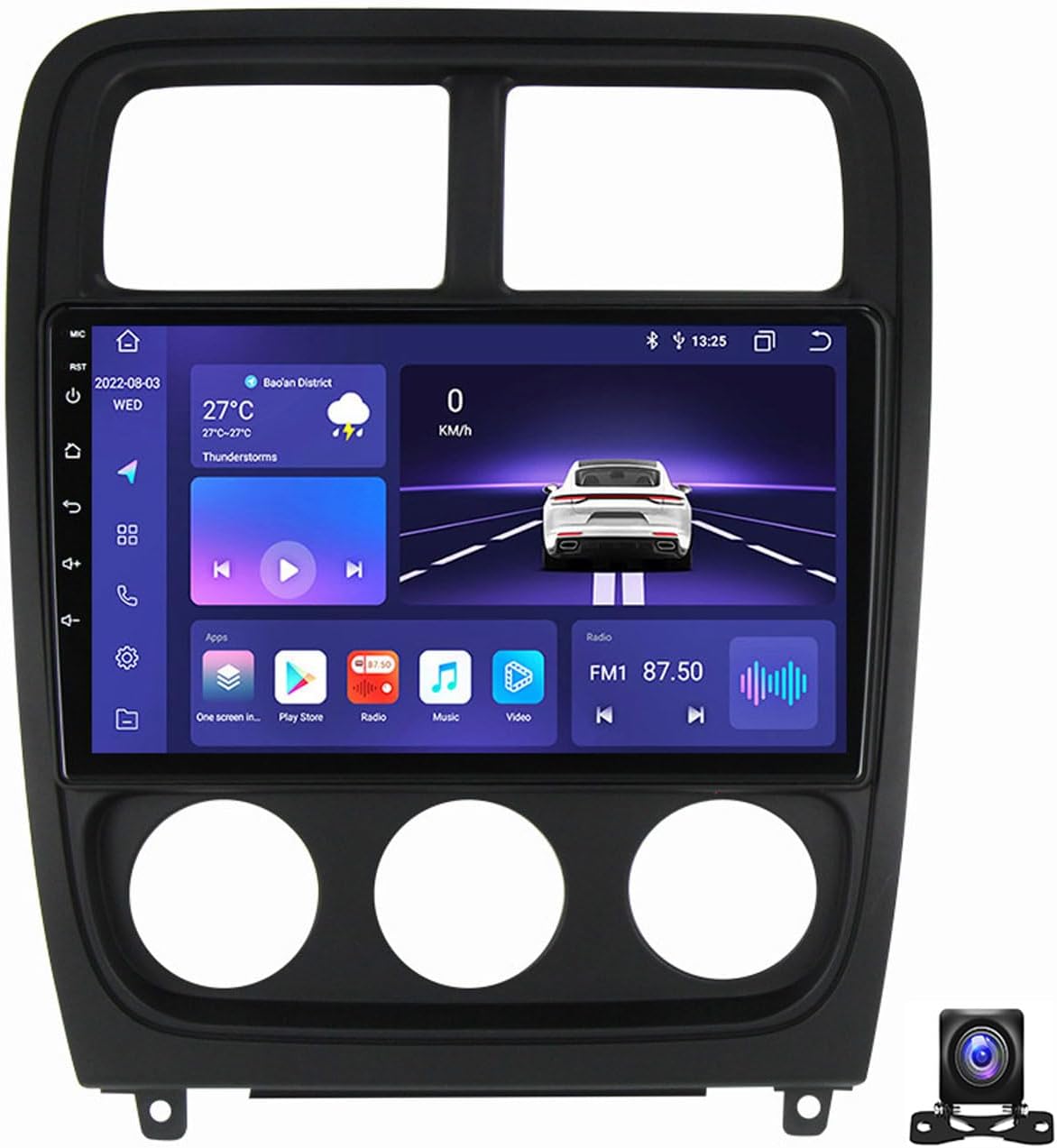 9 Inch Car Stereo Double Din Radio Compatible with Dodge Caliber 2009~2013 Car Multimedia Navigation Compatible with Carplay Android Auto, Navigation, SWC, Backup Camera,M800S 8G+256G