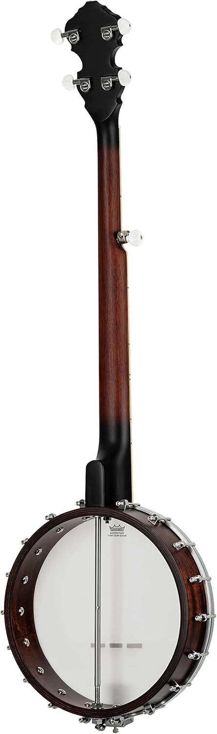 Ortega Guitars Americana Series 5-String Open Back Banjo, Right, Whiskey Burst (OBJ150OP-WB)