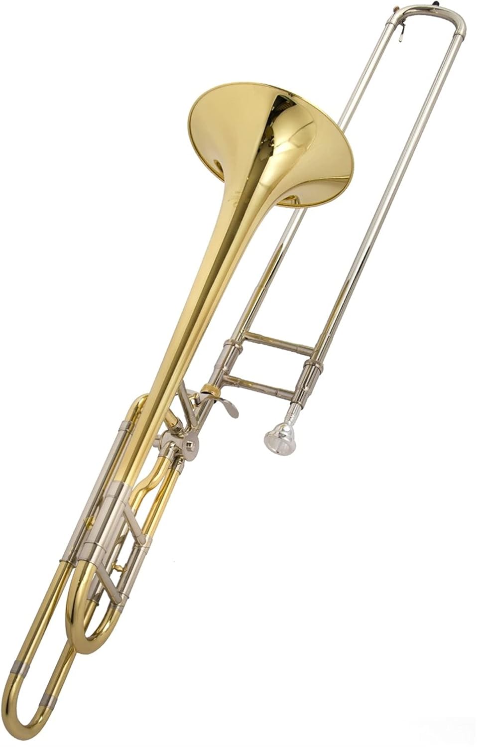 Student Trombone Tune Trombone B-F and Lacquered Gold-Plated Nickel-Plated Copper-Nickel Telescopic Tube Trombone Kit