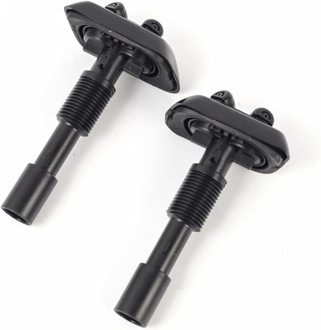 Car Headlight Washer Nozzle 2Pcs Car Headlight Washer Nozzle Head Light Cleaning Jet Pump Water Sprayer OEM No. 61678370559 61678370560