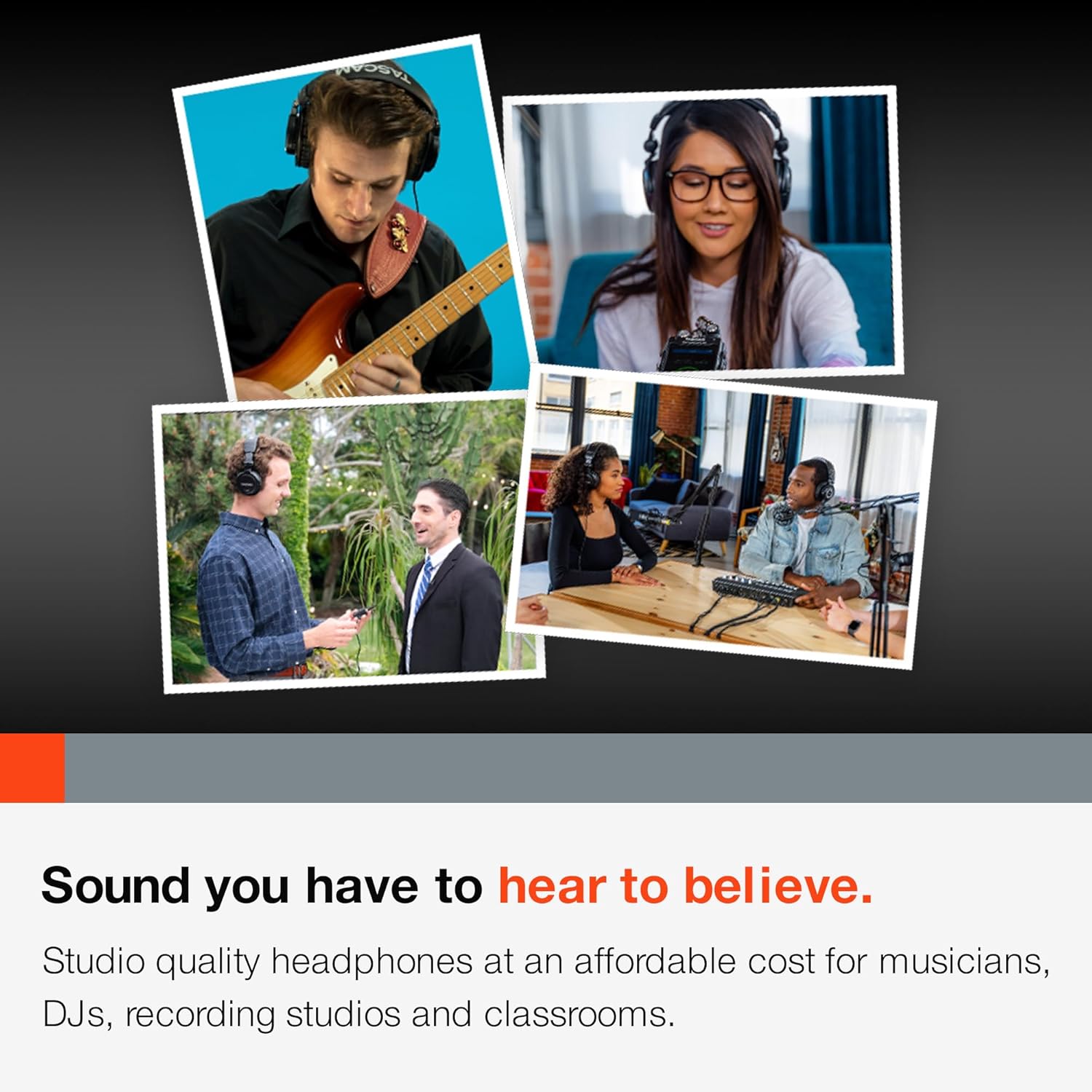 TASCAM Studio Bridge Multi Track Recorder and Studio Headphones