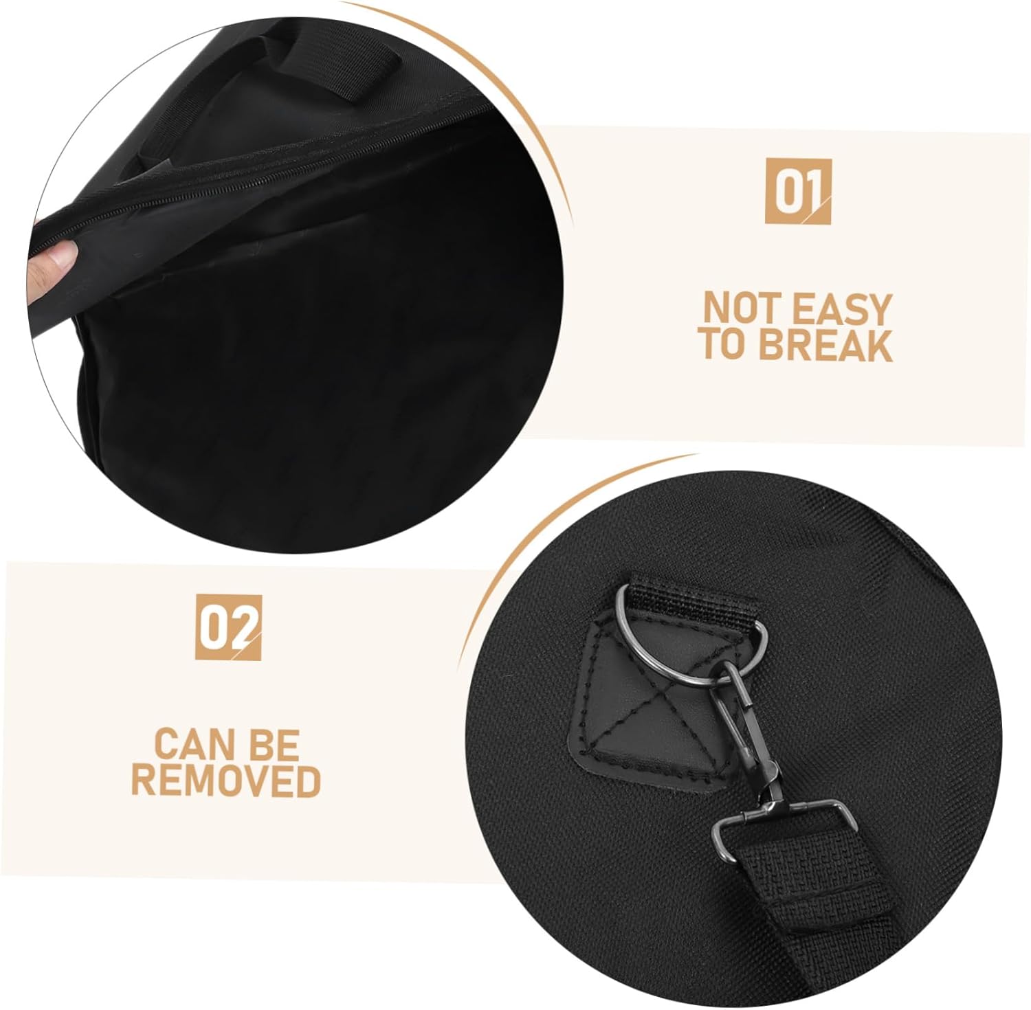 YARNOW Portable French Horn Storage Bag Shoulder Carry Case Rugged for Students and Professionals Random Color Handle