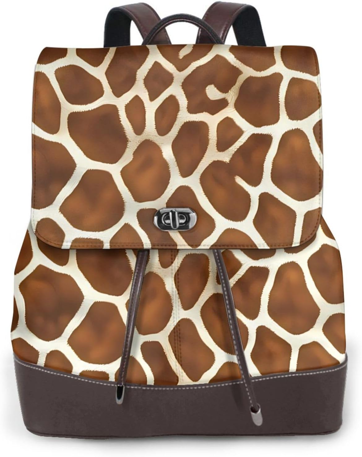 Giraffe for Womens Backpack Purse Microfiber PU Anti-theft Large Fashion Designer Travel Bag Ladies Shoulder Bags