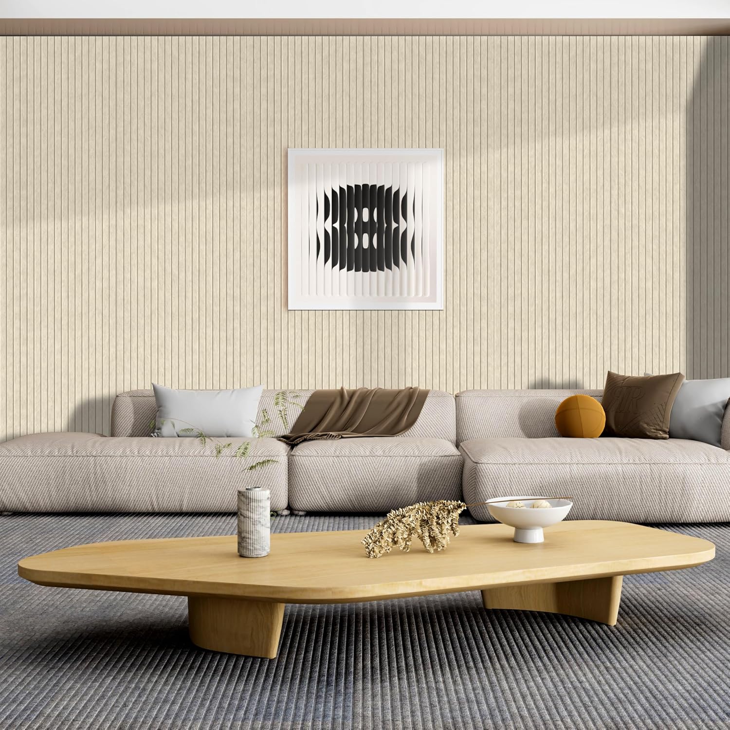 10 Pack Large Acoustic Panels,48 x 24 x 0.4 Inch Sound Proof Foam Panels for Walls，Premium Noise Dampening Panels,Sound Panels for Media Room, Office and Studio,Camel