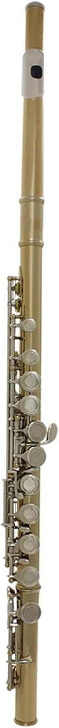 Flutes Musical Instrument Professional Woodwind 16 Hole Flute Golden Tube Body Silver Key Flute with Box Accessories Flute Musical Instrument