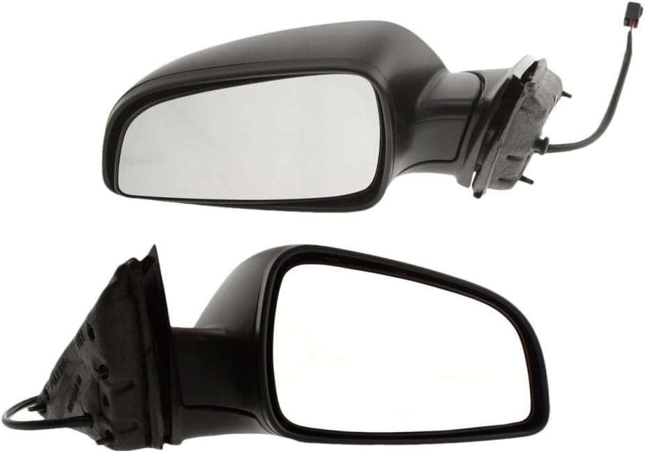For 2008 2009 2010 2011 2012 Chevy Malibu Door Mirror Pair Driver and Passenger Side Textured Power Non-Heated GM1320343