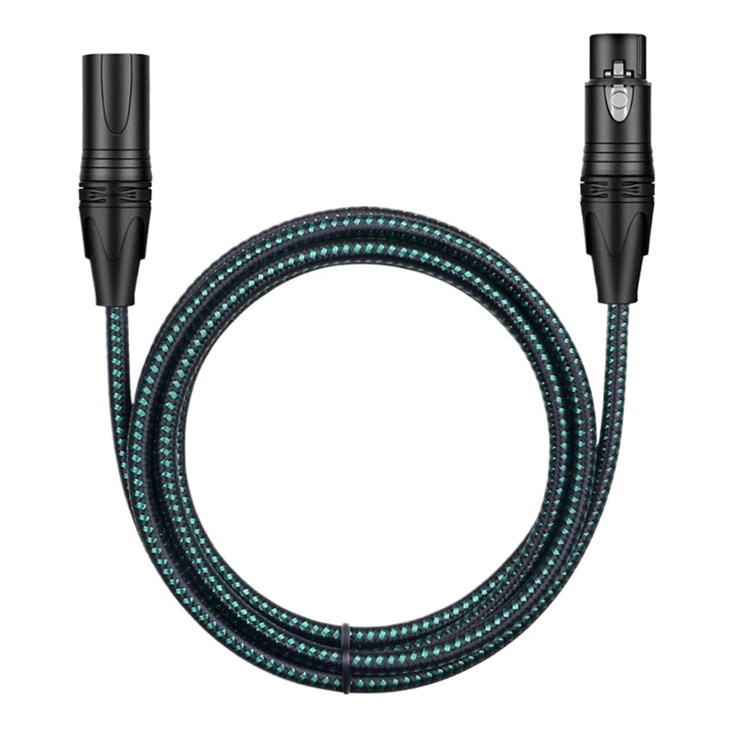 Professional XLR Microphone Cable Male to Female Gold-Plated 3-Pin XLR Speaker Cables Balanced Micphone Mixer Cord Multicolor(M-F Green,2m)