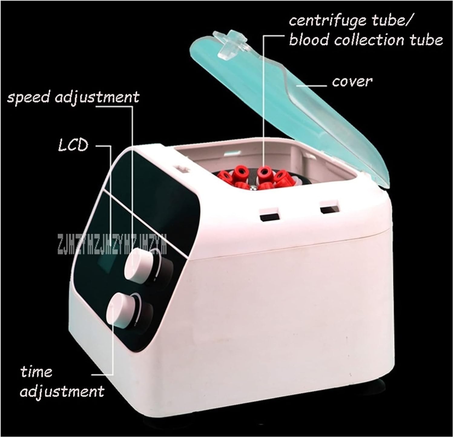 LSC-20H Lab Timing Intelligent Electric Centrifuge 6/8-Hole Electrical Centrifuge Serum Separation Medical Practice Machine with Efficiency(6-hole)