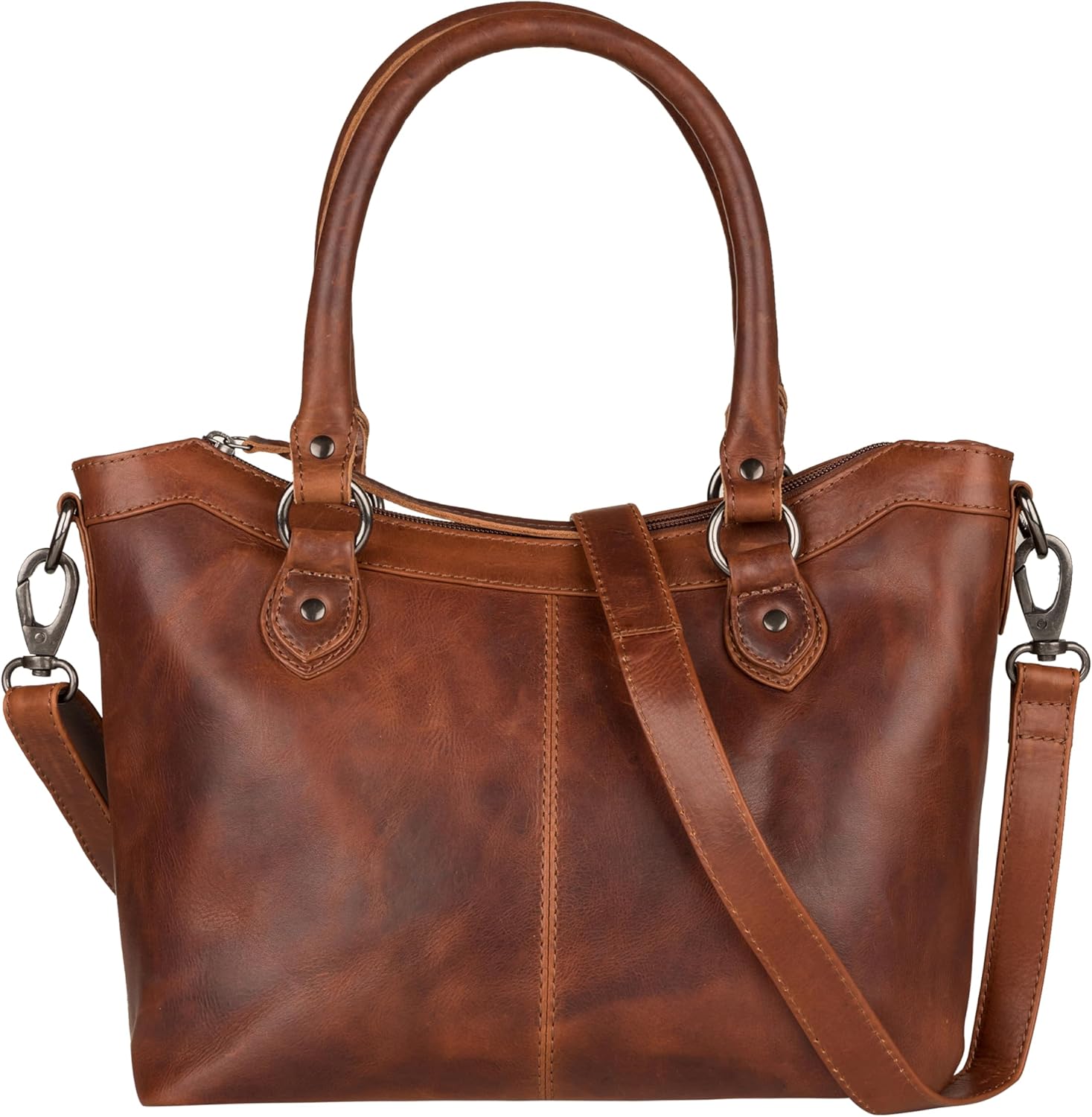 Lady Conceal Carry Sadie Satchel - Spacious Shoulder Bag Crossbody Purse with Universal Gun Holster & Locking Zippers