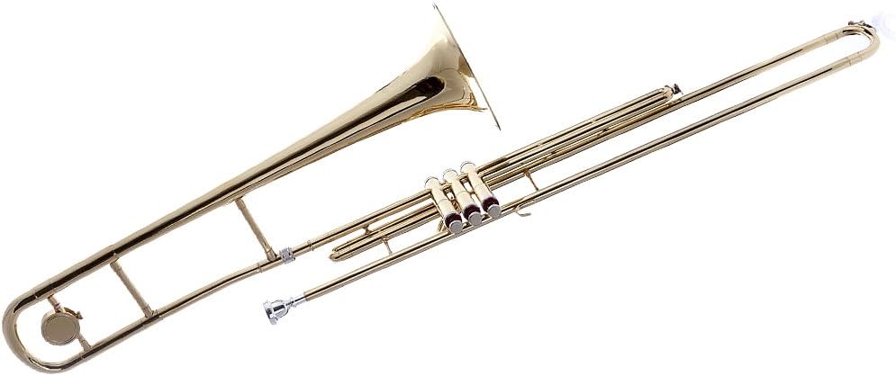 Fever Valve Gold Bb Trombone with Case and Mouthpiece