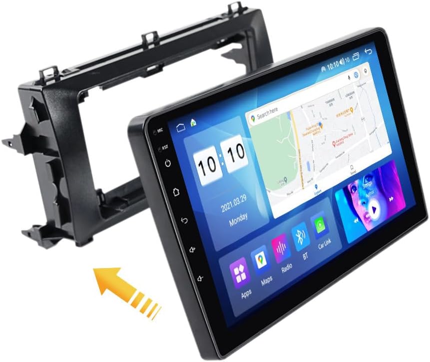 Android Car Stereo for Toyota Auris 2012-2014,10 inch IPS Touchscreen with Upgrade Wireless CarPlay & Android Auto,WiFi/GPS,Support SWC and Subwoofer,4-Core 2G+32G