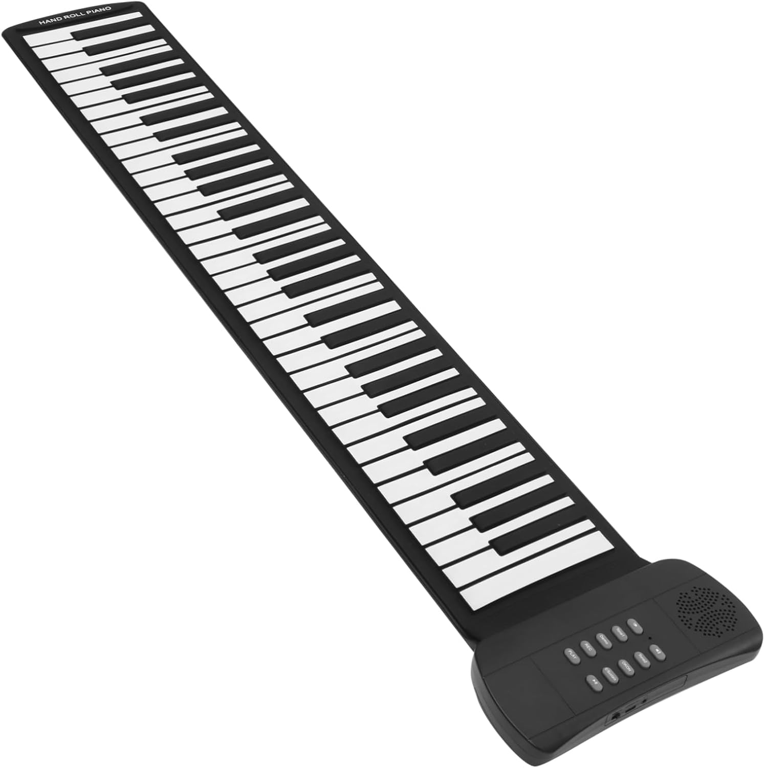 61 Key Hand Rolled Electronic Piano Roll up Portable Digital Keyboard Foldable Piano Speaker Headphone Jack
