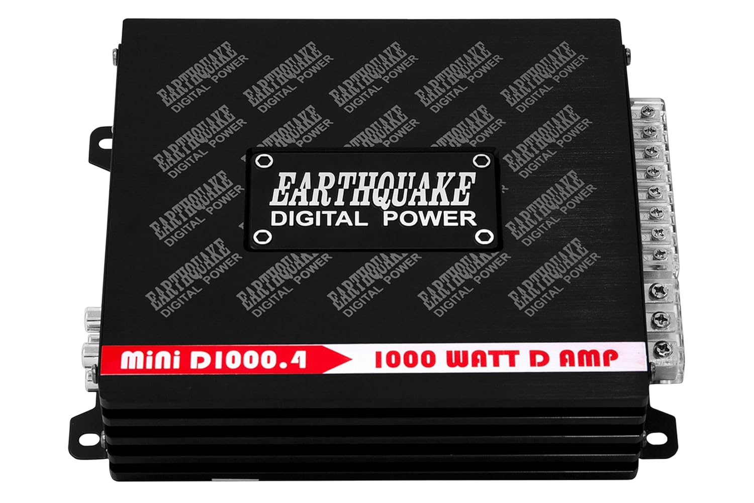 Earthquake Sound Mini D1000.4 (Gen 2) Stereo Class D 4-Channel Car Amplifier, 1000 Watts