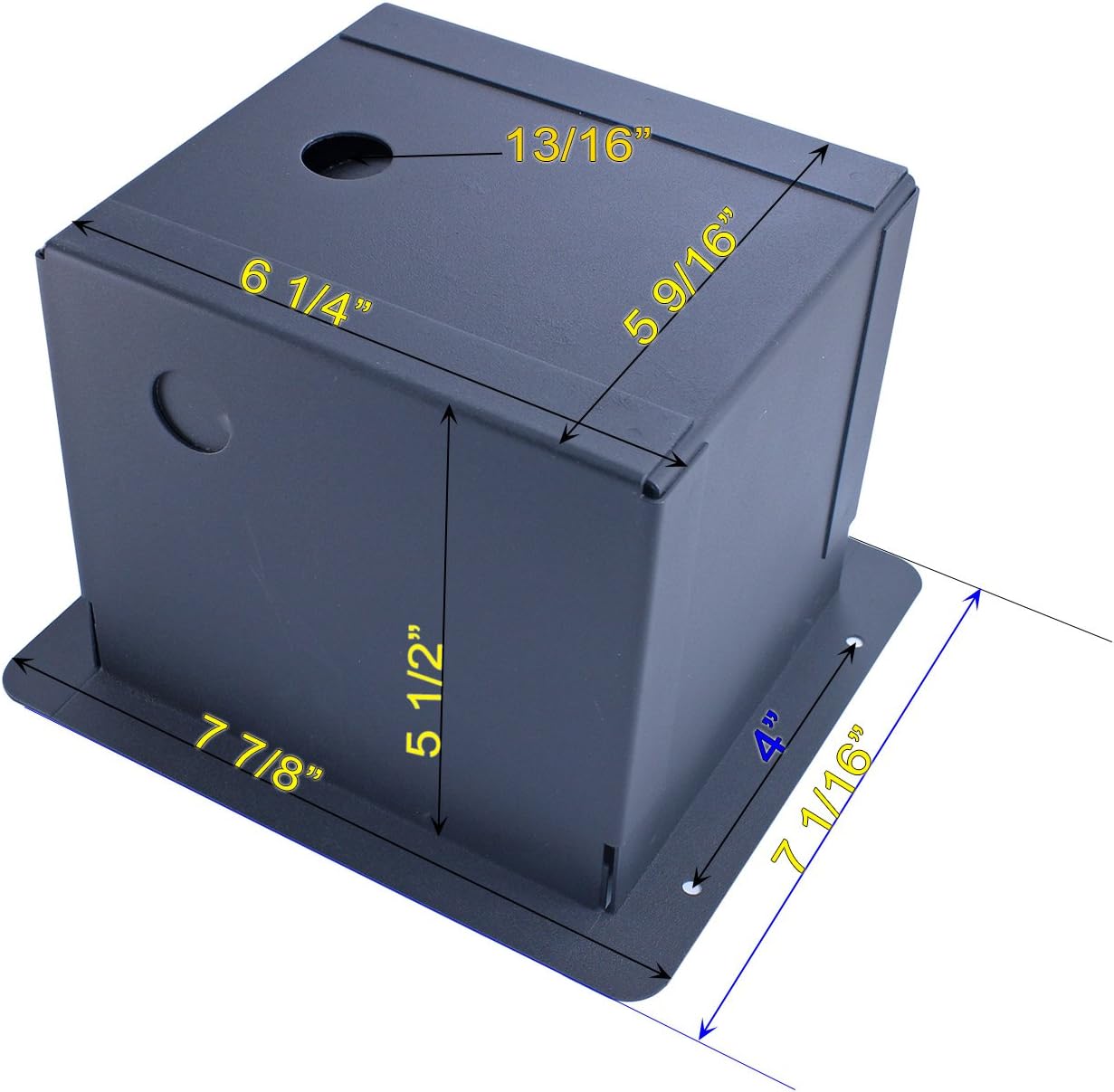 Recessed Floor Stage Box: 4 XLR Female, 2 XLR Male, 2 1/4