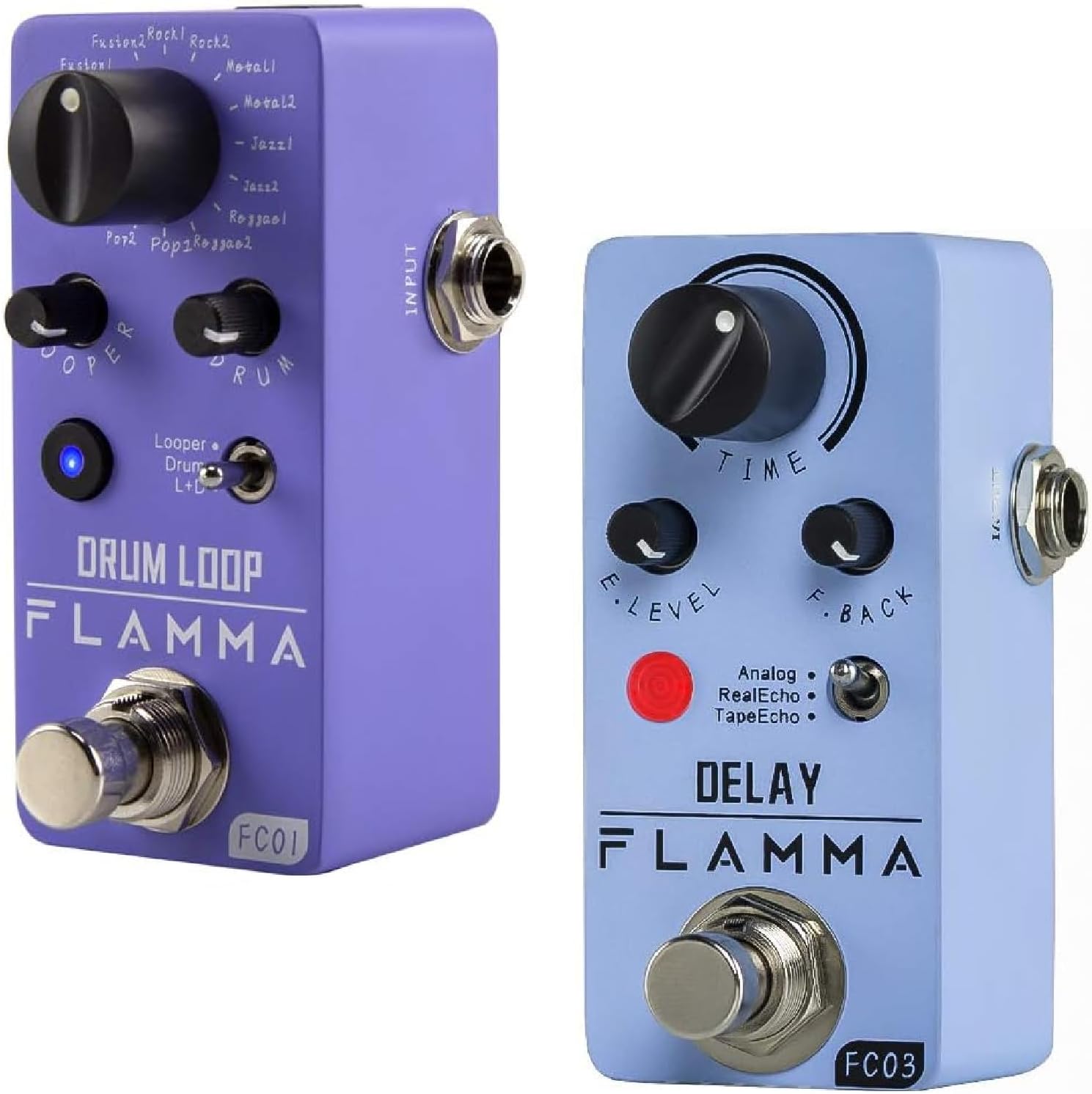 FC01 Drum Looper Guitar Pedals and FC03 Delay Pedal