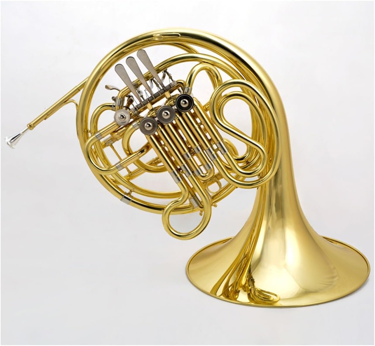 Brass French Horn Four-key Double B Flat Lacquered Gold French Horn For Adult Professional Stage Performance Band