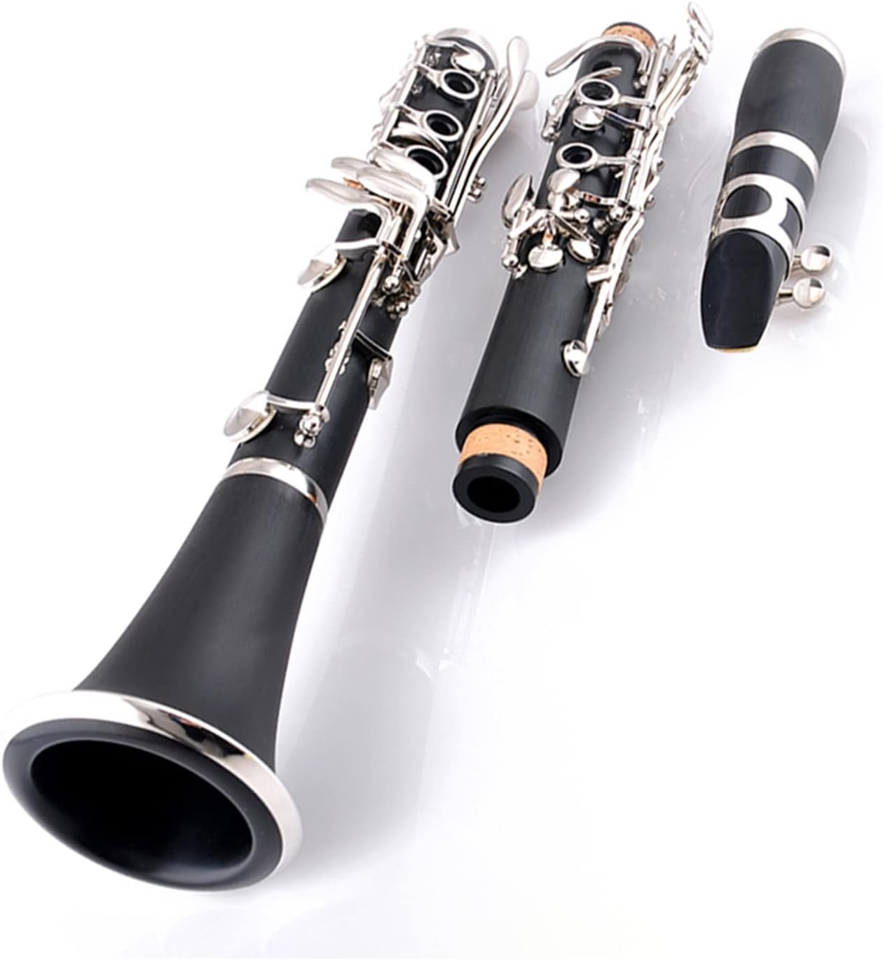 Synthetic Wooden B Flat Clarinet Woodwind for Adult Beginners to Play Grade Test Clarinet for Beginner