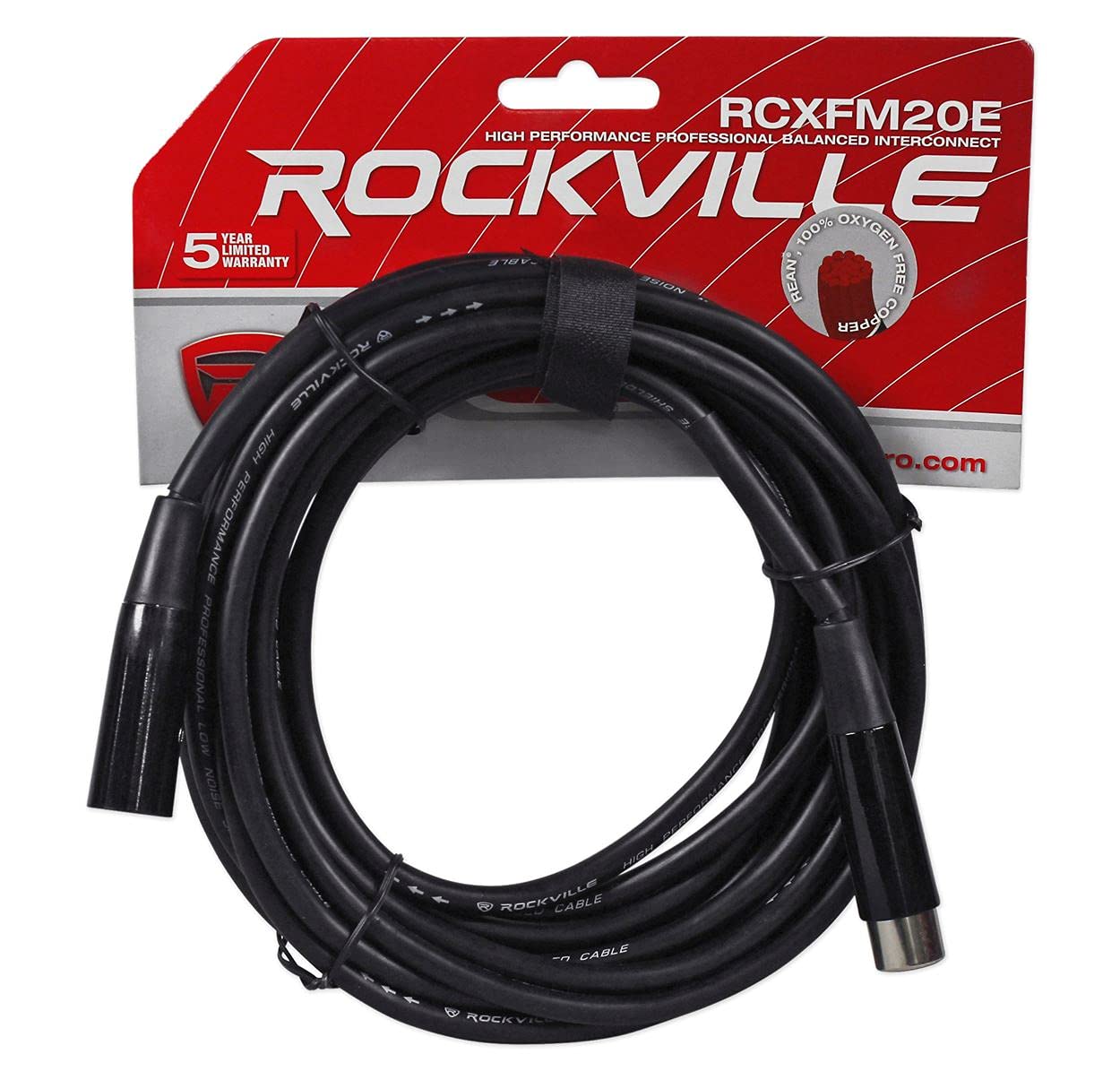 DBX 234XS Professional Crossover with 2, 3, or 4 Way Operation and Mono Bundle With (3) Rockville RCXFM20E-B 20 Foot Female to Male XLR Mic Cable Black 100% Copper