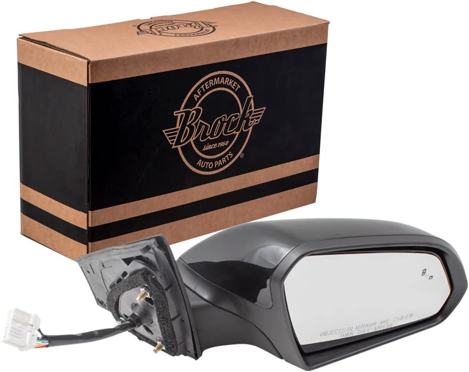 Power Mirror for 2015-2017 Sonata Paint To Match Black Cap & Textured Black Base Blind Spot Detection Turn Signal Indicator Heated 87620C2020 Right HY1321236