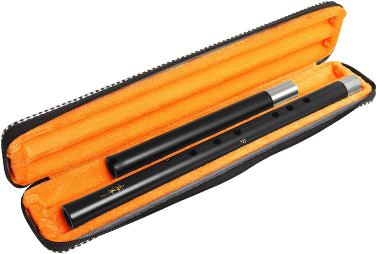 Toyvian Chinese Flute Two-section Dizi for Beginners Handmade Vertical Blowing Instrument Smooth Tone Lightweight and Portable Music Tool for Woodwind Enthusiasts