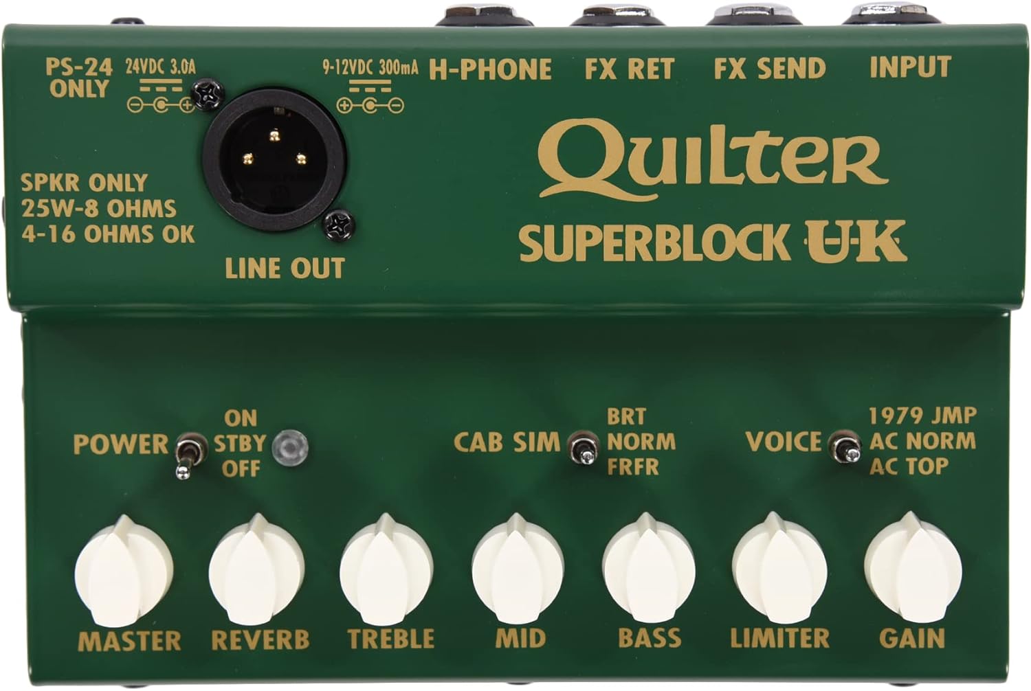 Quilter Labs SuperBlock UK 25-watt Guitar Amplifier Pedal