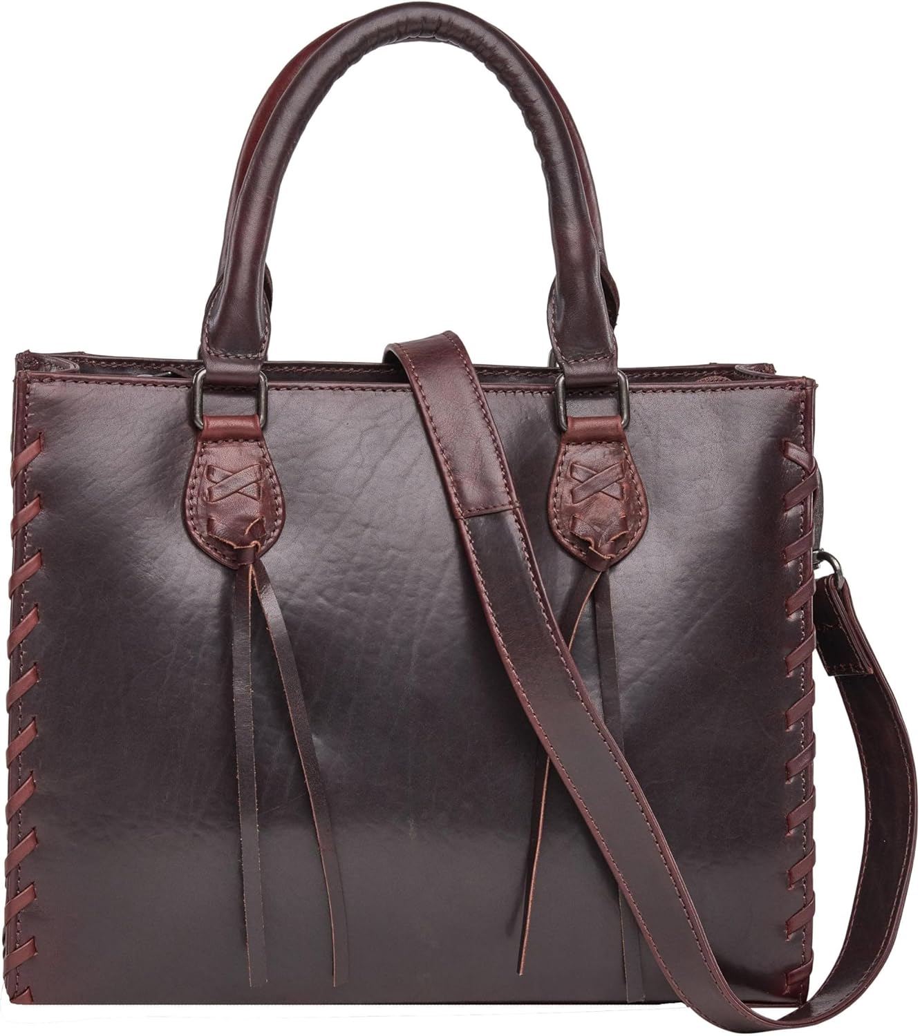 Lady Conceal Concealed Carry Emma Satchel - Womens Shoulder Bag & Crossbody Purse with Removable Gun Holster